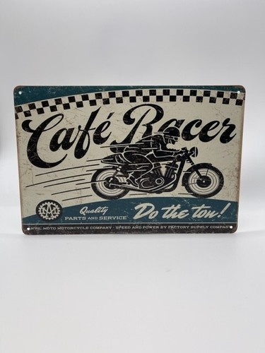 Blechschild cafe racer 20x30cm - cafe,