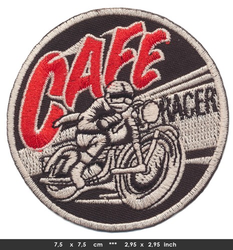 Cafe racer aufnäher - cafe,