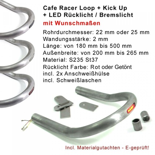 Cafe racer loop kick - +,